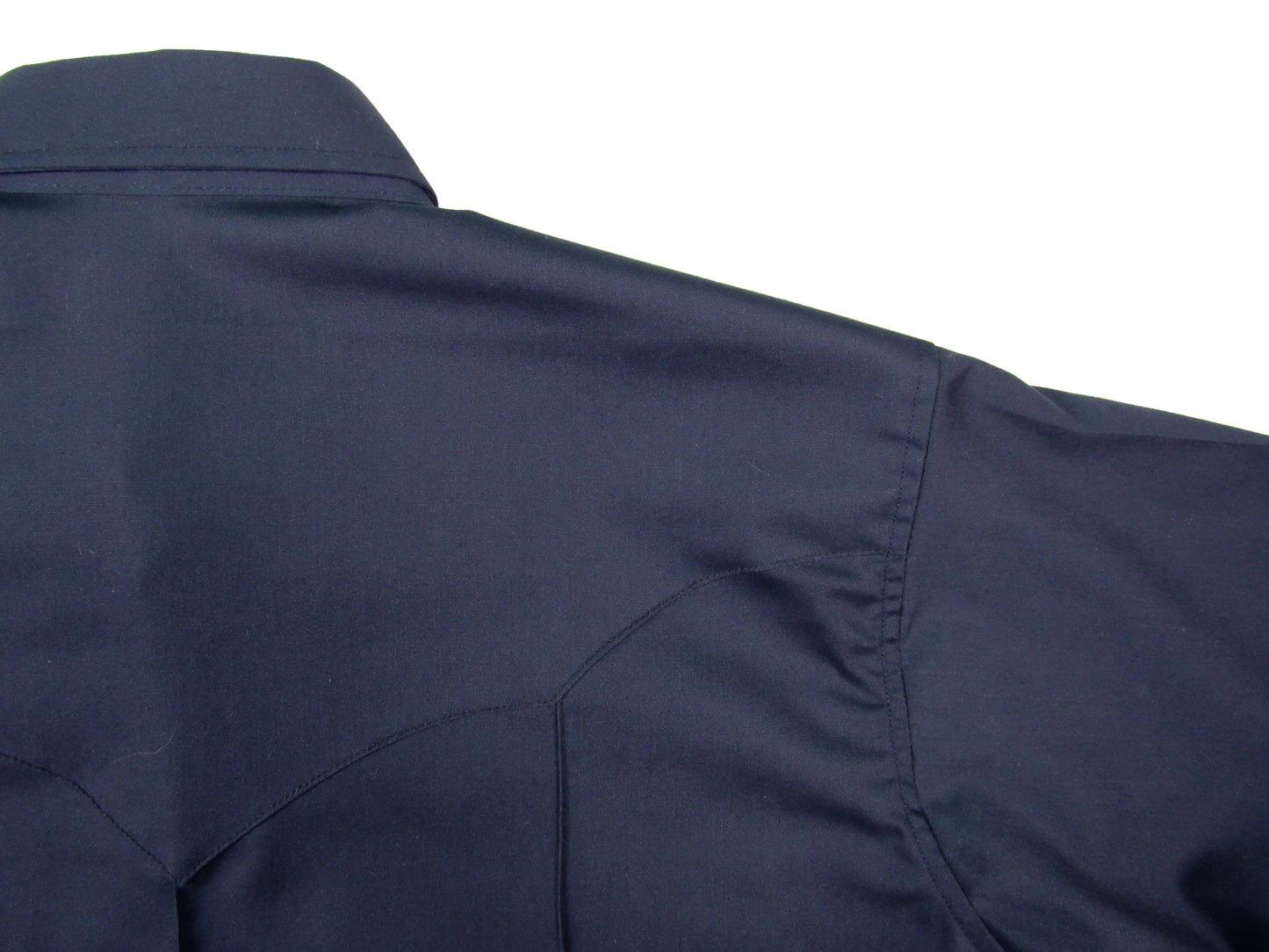Rancher Crease - Navy Blue - Long Sleeve - Snaps