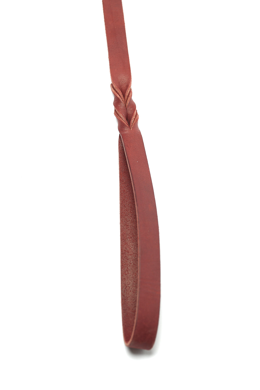 Burgundy Latigo Dog Leash