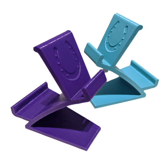 Phone and Tablet Stand with Horseshoe Design | Three Angles