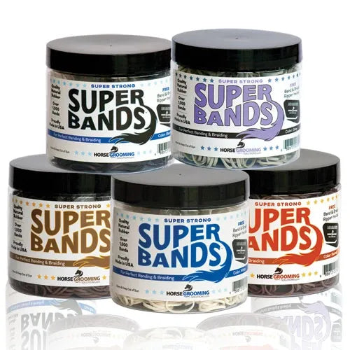 Super Rubber Bands for Braiding and Banding Super Natural Bands by Healthy HairCare