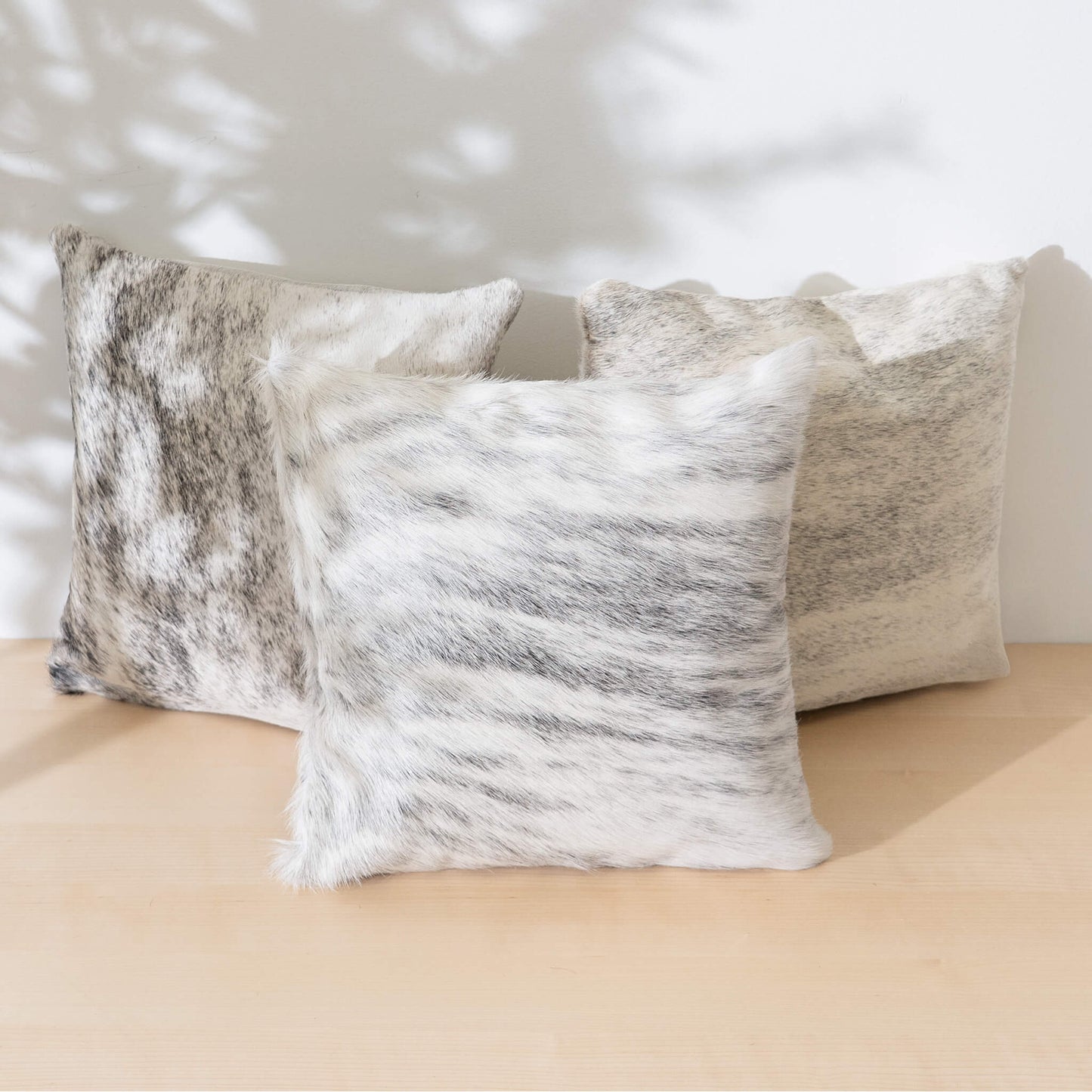 Light Brindle Cowhide Pillow