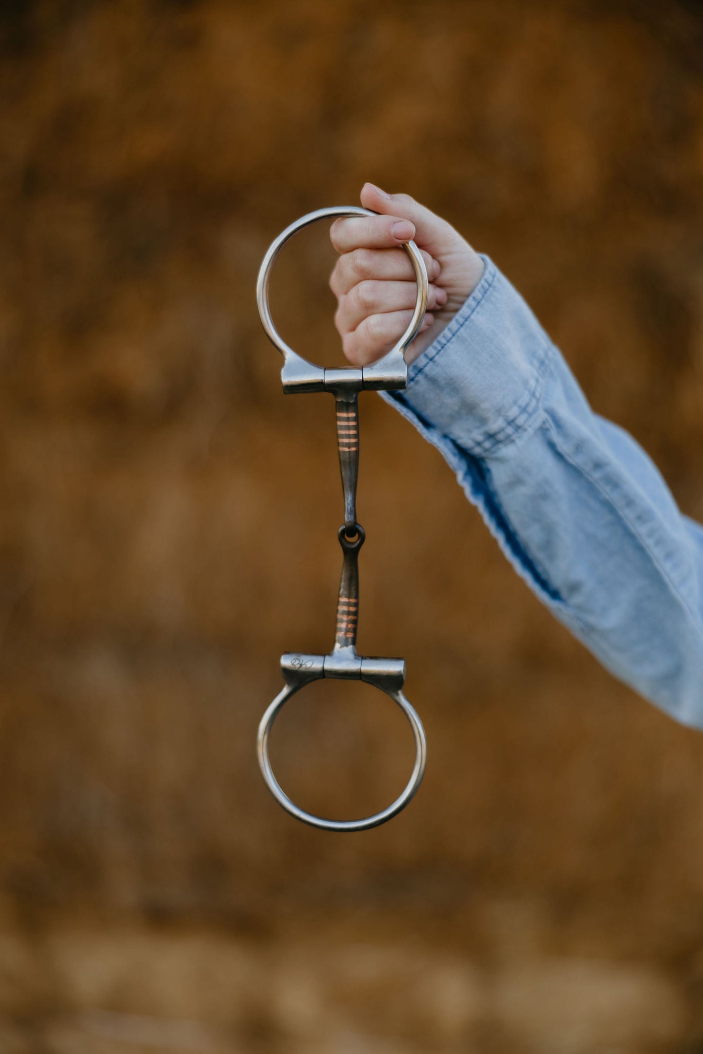 "Signature" Smooth Sweet Iron Dee Snaffle Bit w/Copper Inlay