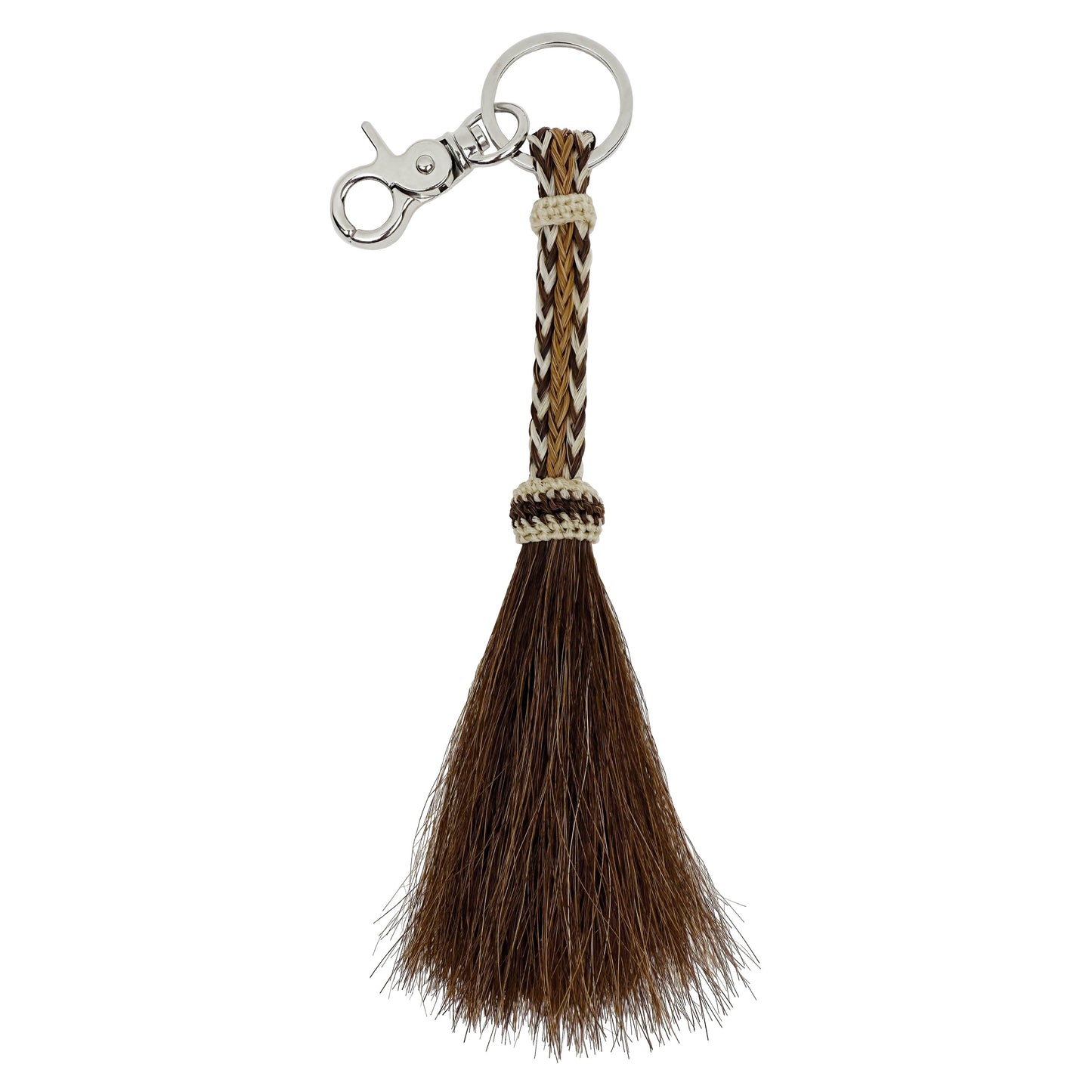 Camel Hitched Horsehair Tassel Keychain