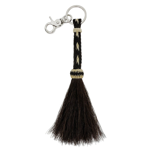 Sable Hitched Horsehair Tassel Keychain