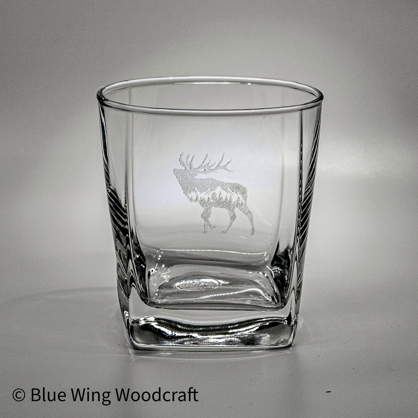 Whiskey Pig® - Square Rocks Flight with Cigar Rest