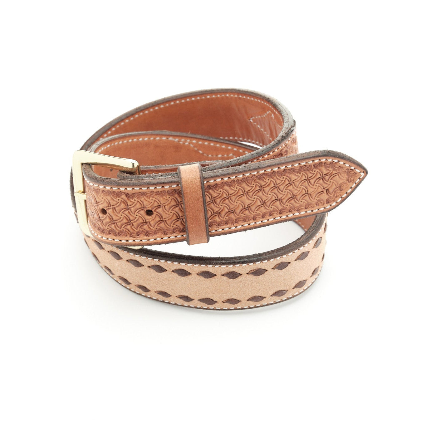 Saddle Tan Spider Buckstitch Combo - Bargain Barn