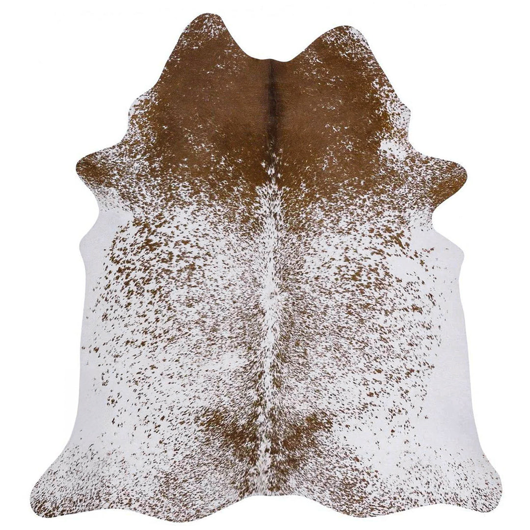 Salt and Pepper Brown Brazilian Cowhide Rug: XL