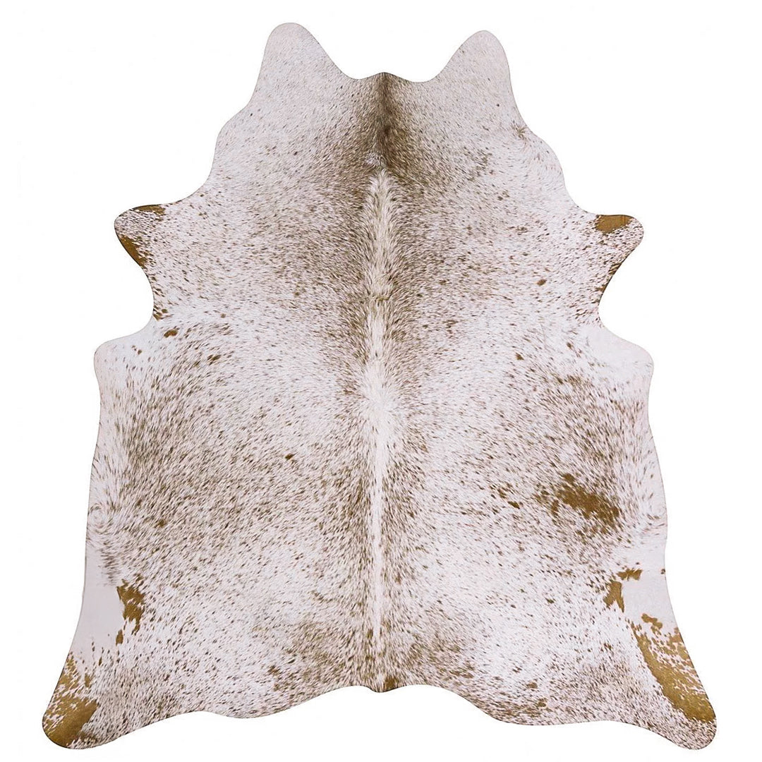 Salt and Pepper Brown Brazilian Cowhide Rug: XL