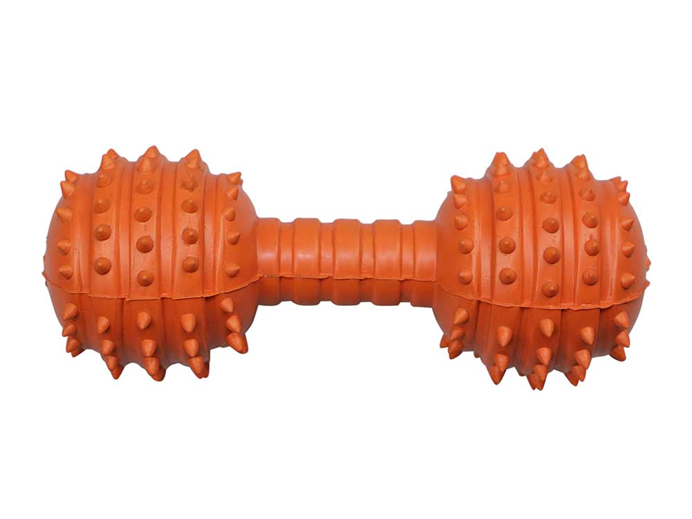 Studded Dumbbell Dog Toy