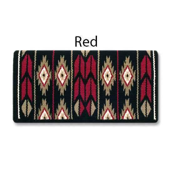 1466-5 Flying Eagle 38x34 New Zealand Wool Saddle Blanket RED