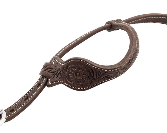 Tifton One Ear Headstall With Floral Tooling