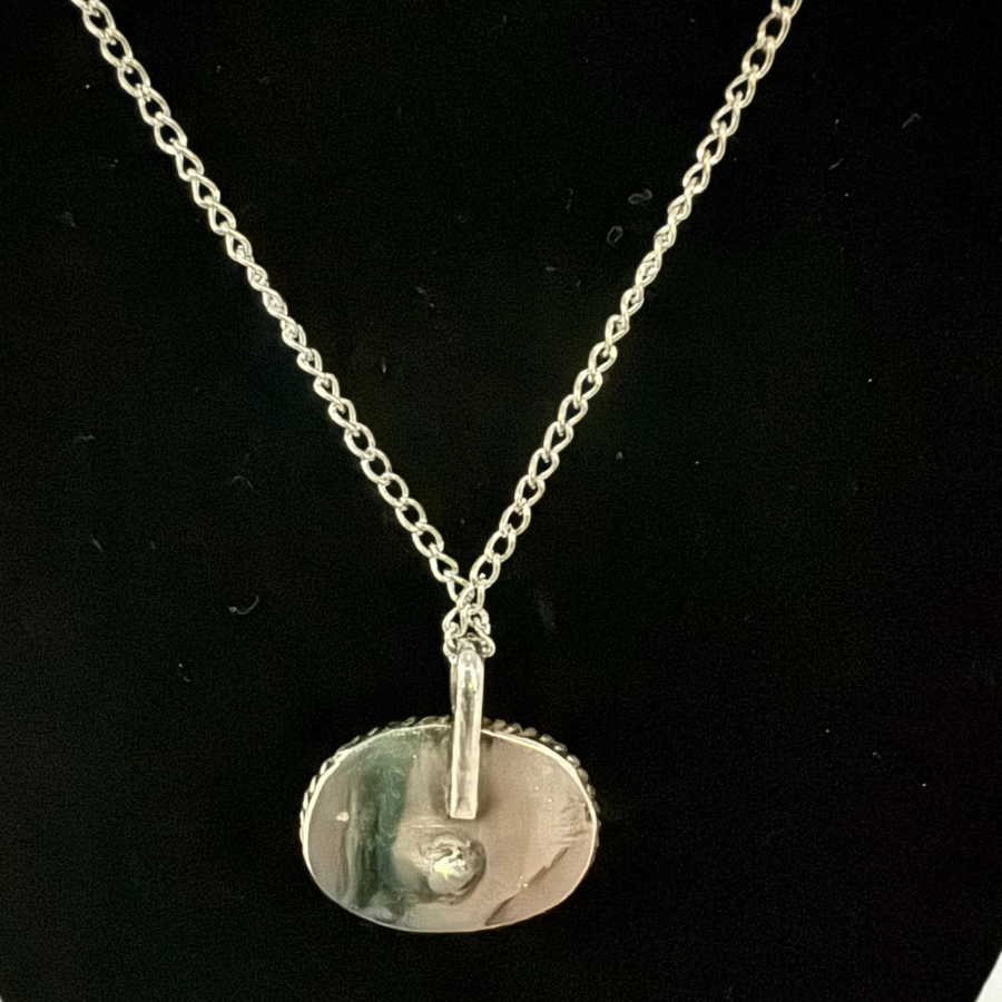 Sailboat Jewelry Set | Sterling Silver & Dyed Agate Stone | Chain Lengths Vary | Heartland Silver Works