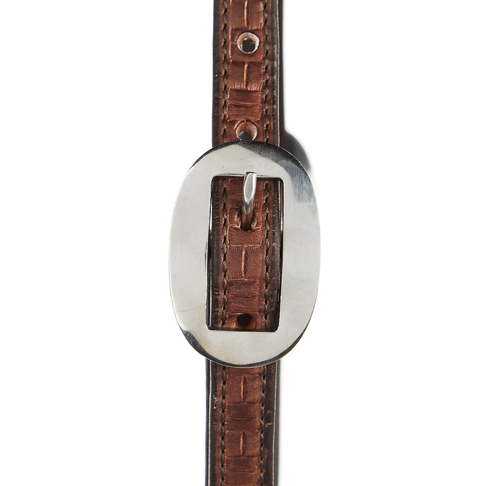 Medium Oil Brick Tooling 5 8 Inch Single Ear Headstall