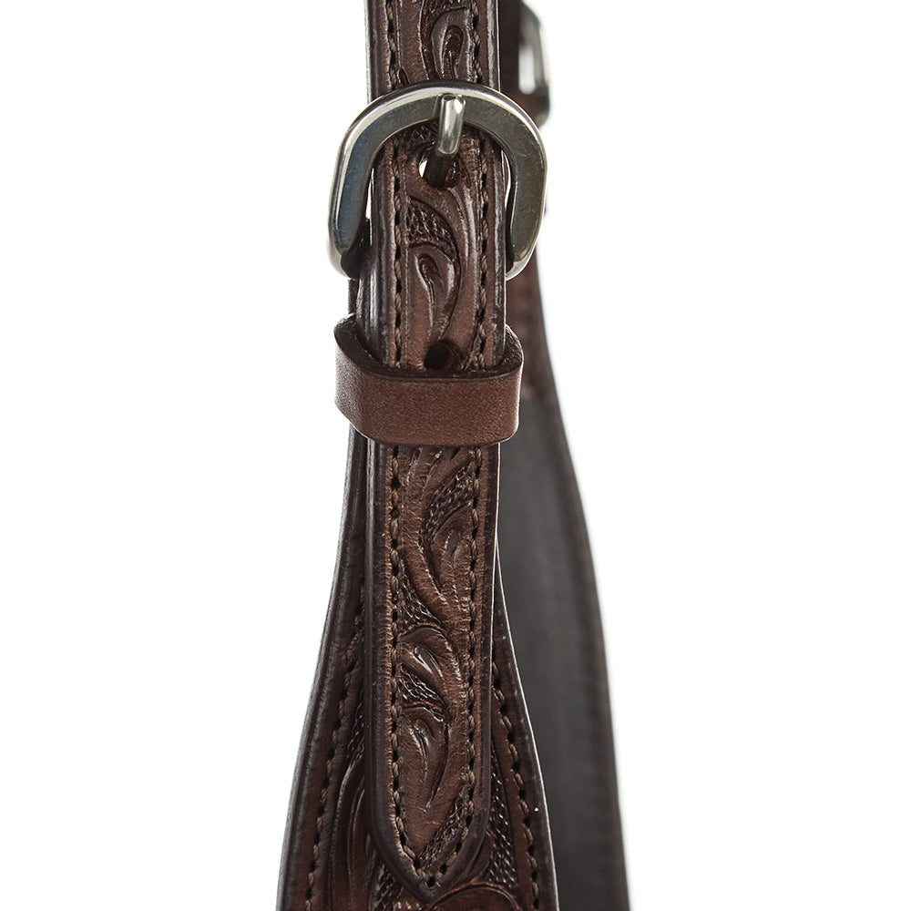 Chocolate Floral Single Ear Headstall