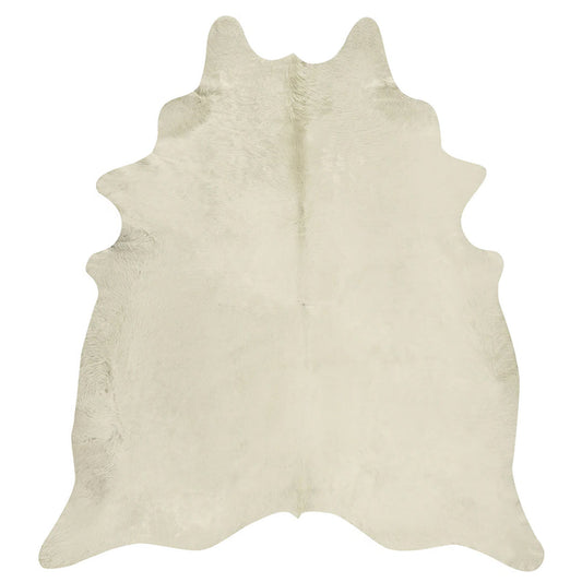 White Brazilian Cowhide Rug: LARGE
