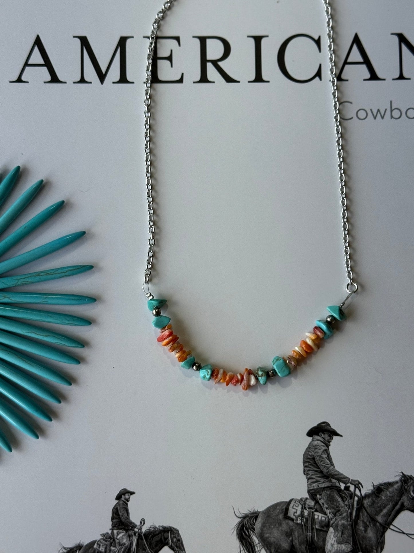 Authentic Spiny Oyster Chip Bead Necklace