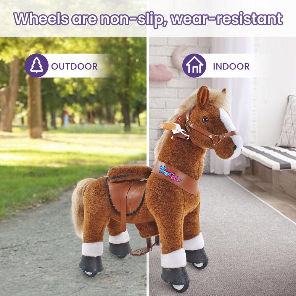 Model U® Ride‑On Pony Toy Riding Horse Age 4‑7 Brown