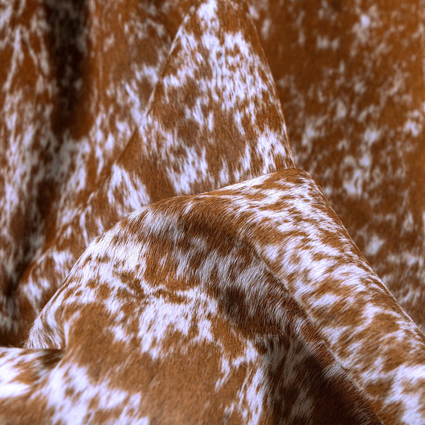 Salt and Pepper Brown Brazilian Cowhide Rug: XXL