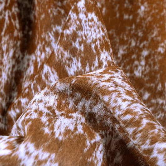 Salt and Pepper Brown Brazilian Cowhide Rug: XXL