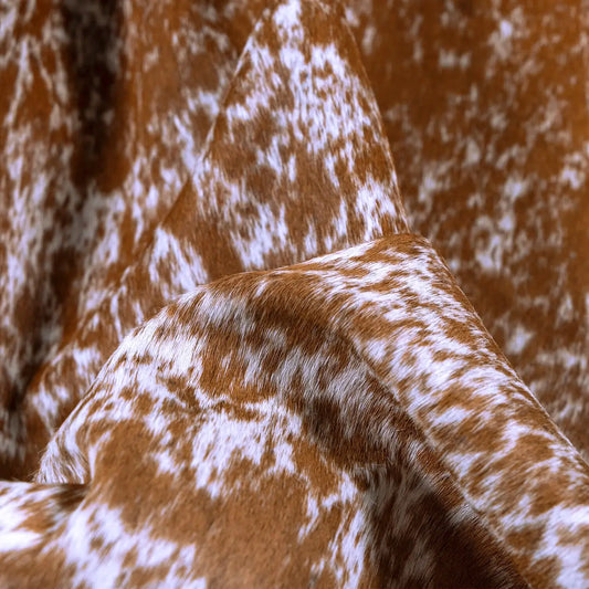 Salt and Pepper Brown Brazilian Cowhide Rug: XXL