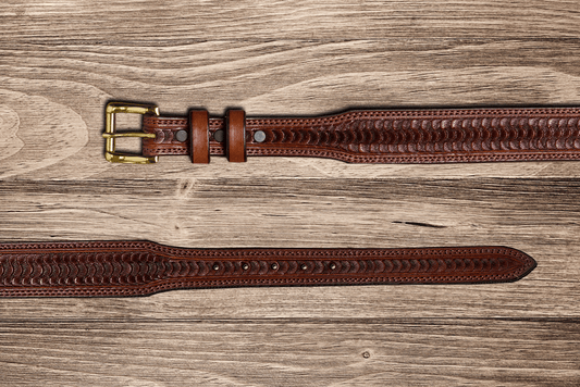 Chocolate Swirl Tapered Belt