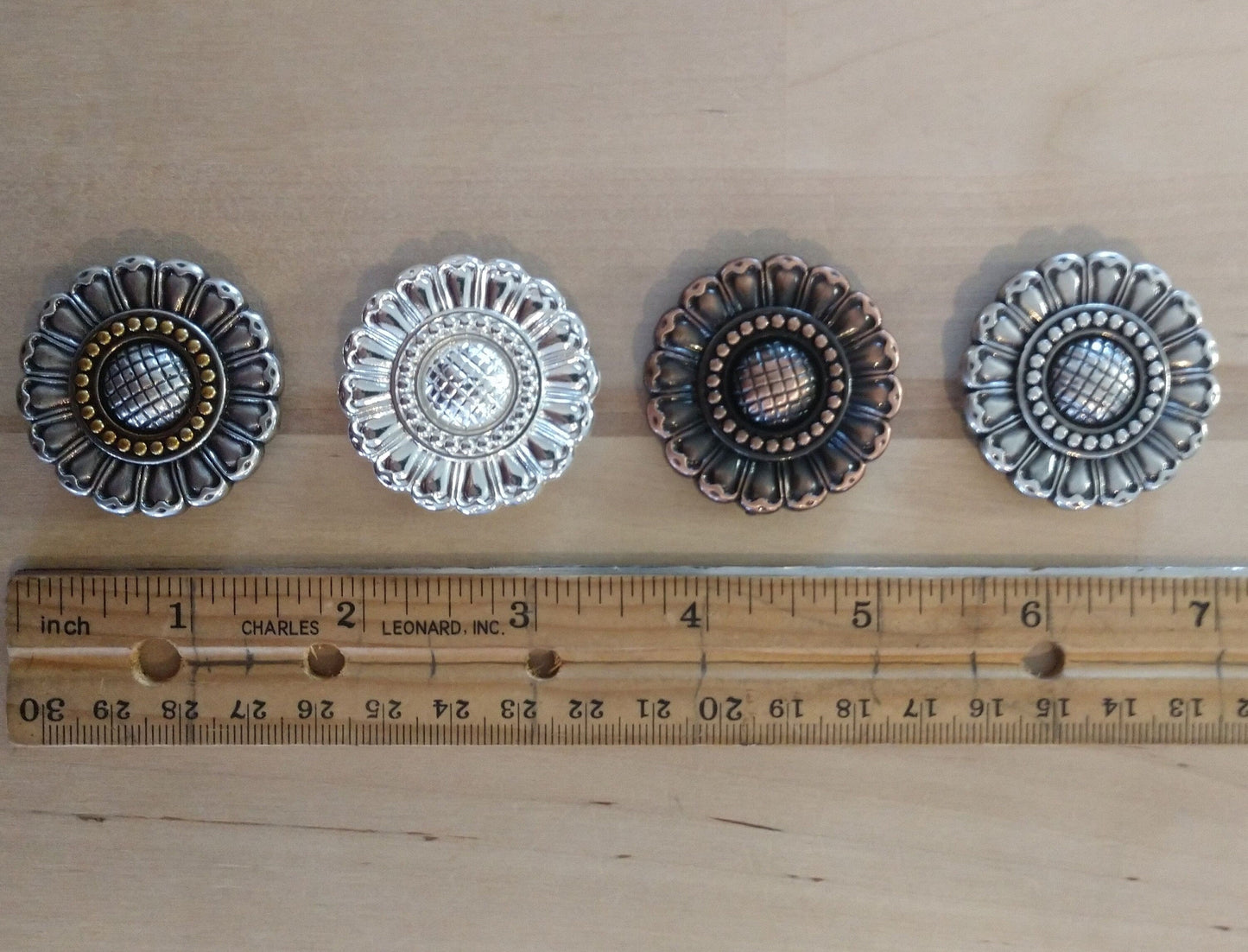 Concho Scarf Slide Sunflower Flower Wild Rag Scarf Slide by double b wild rags