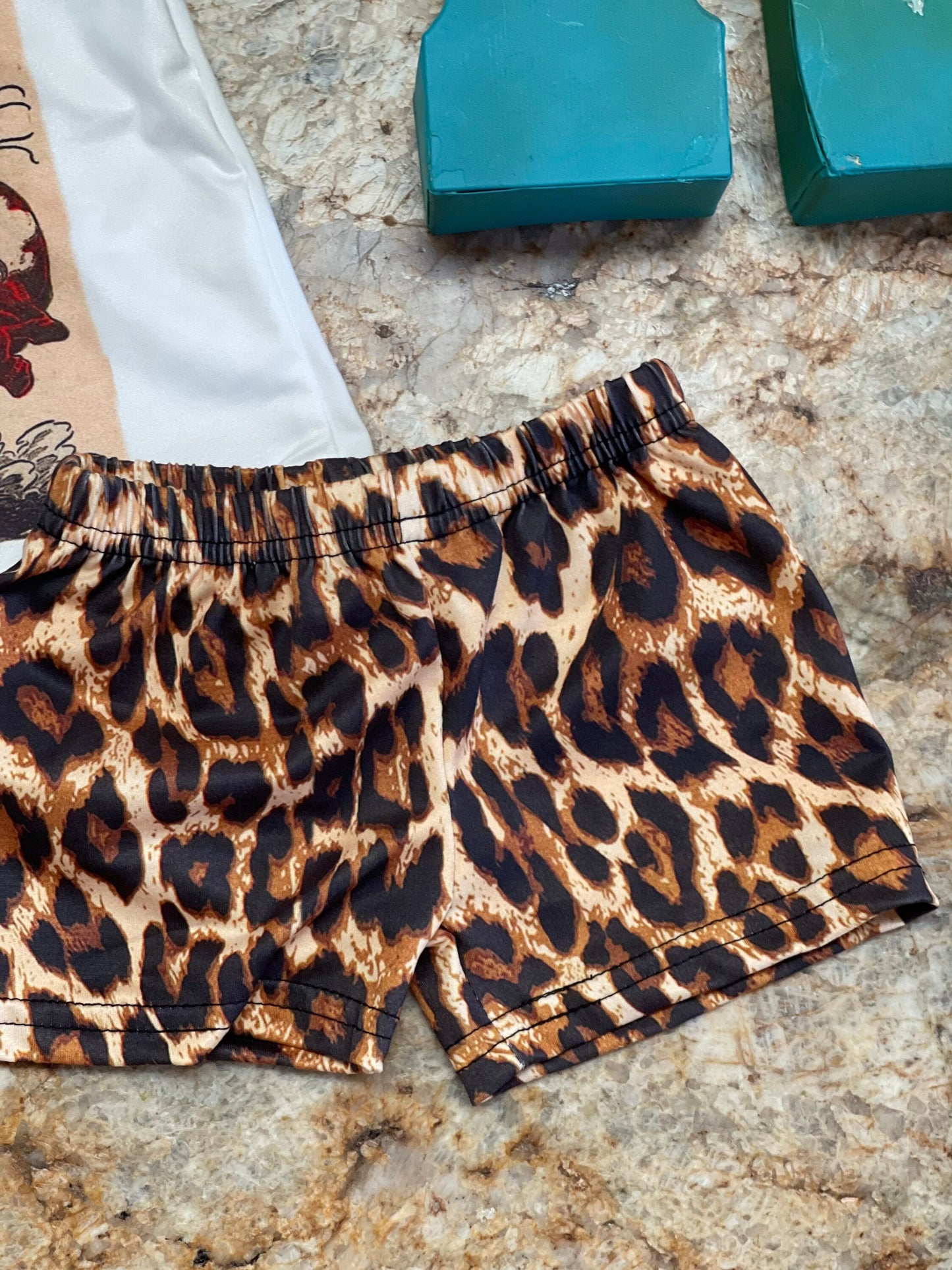 Girls' Rodeo Outfit: Bucking Bronco Shirt, Cheetah Shorts