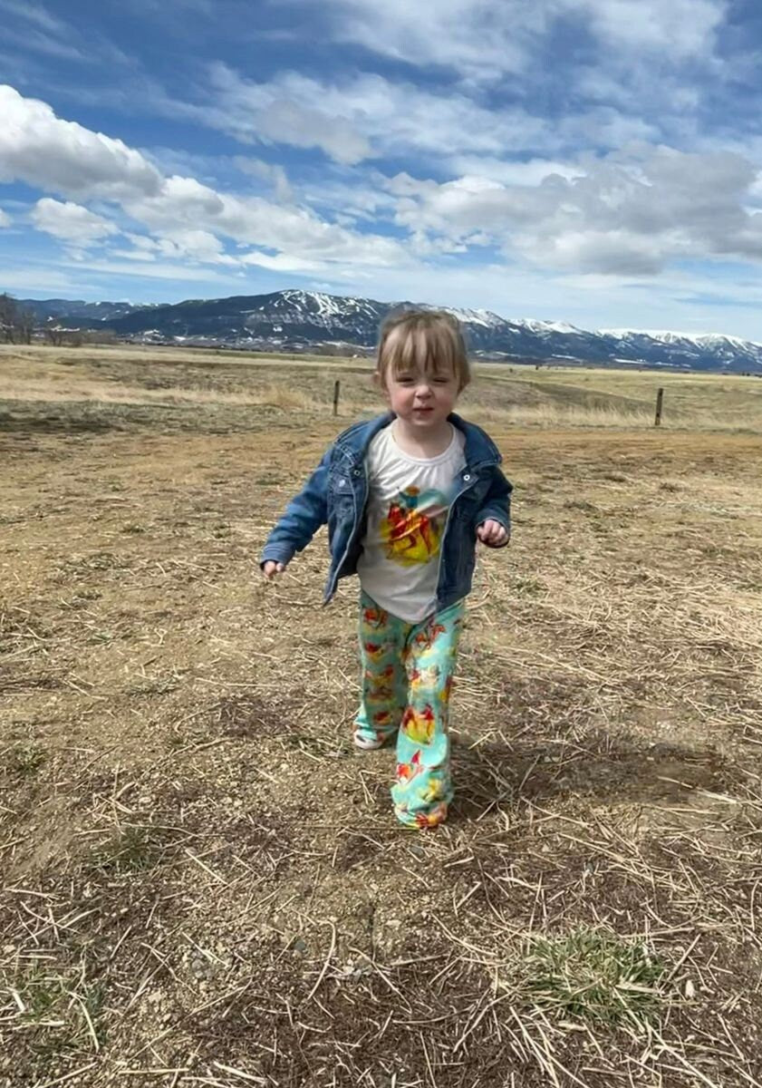 Toddler Girls' Cowgirl Outfit: Retro Western Shirt & Bell Bottoms