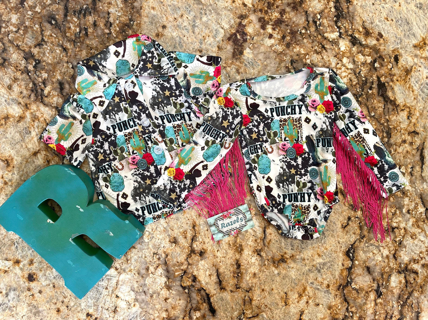 Kids' Western Fringe Leotard: Punchy Rodeo Style