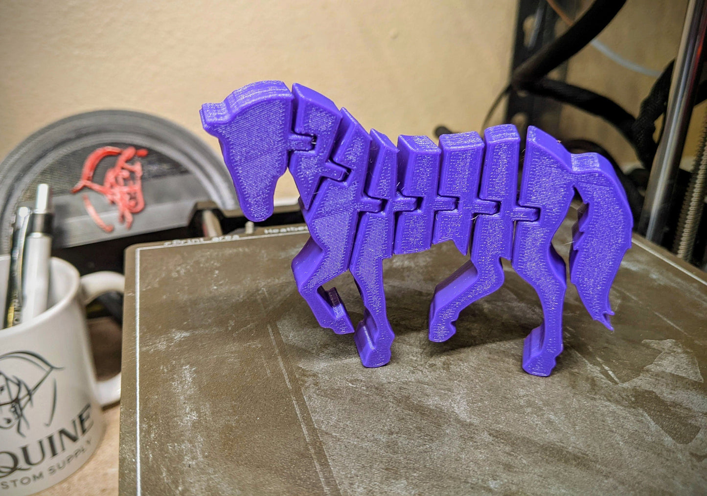 Flexible Horse Toy - 3D Printed Articulated Horse | Fidget Horse
