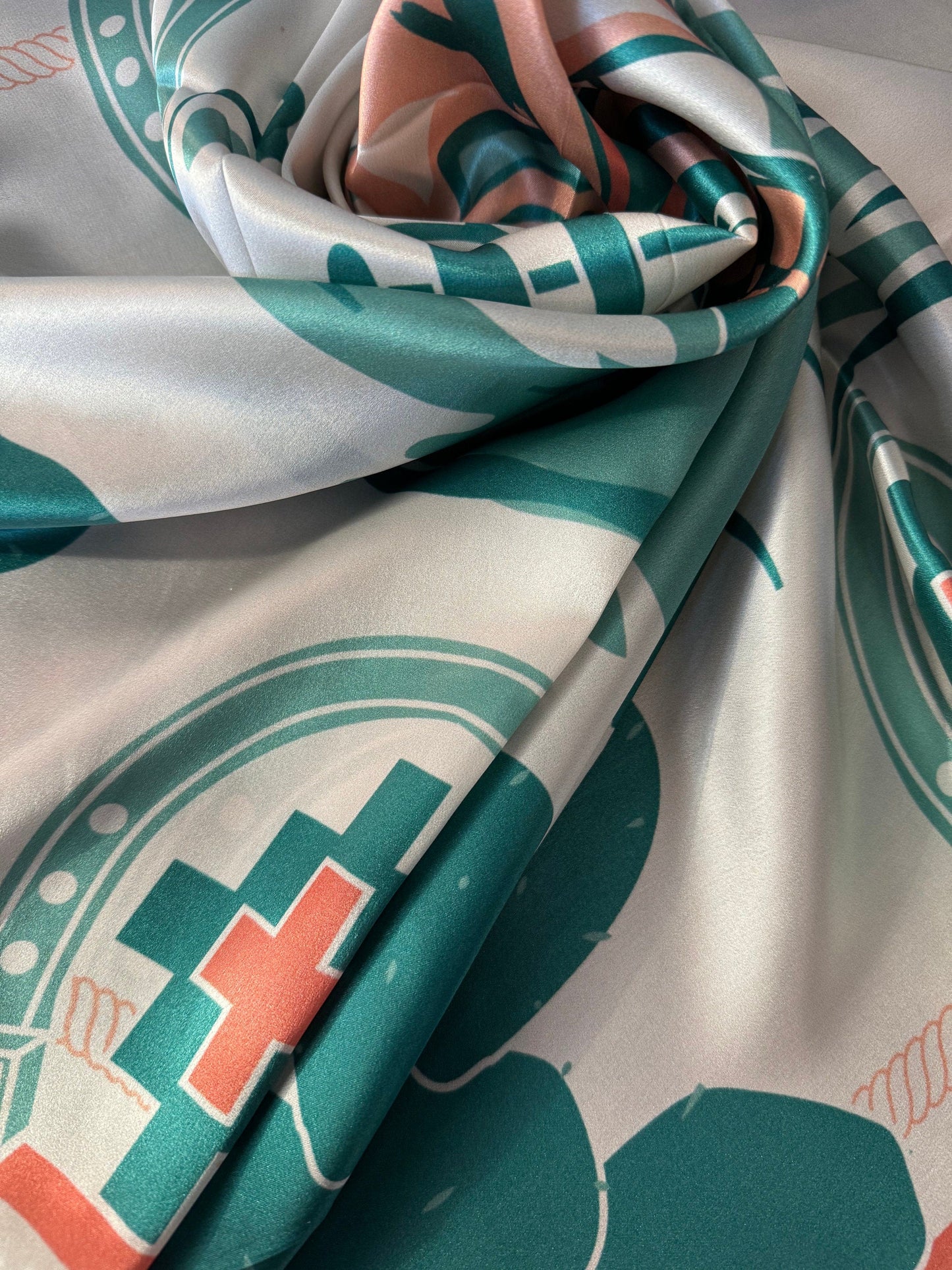 Wild Rag 100% SILK Desert Cowgirl and Cactus Cowboy Neck Scarf Bandanna by Double B Wild Rags