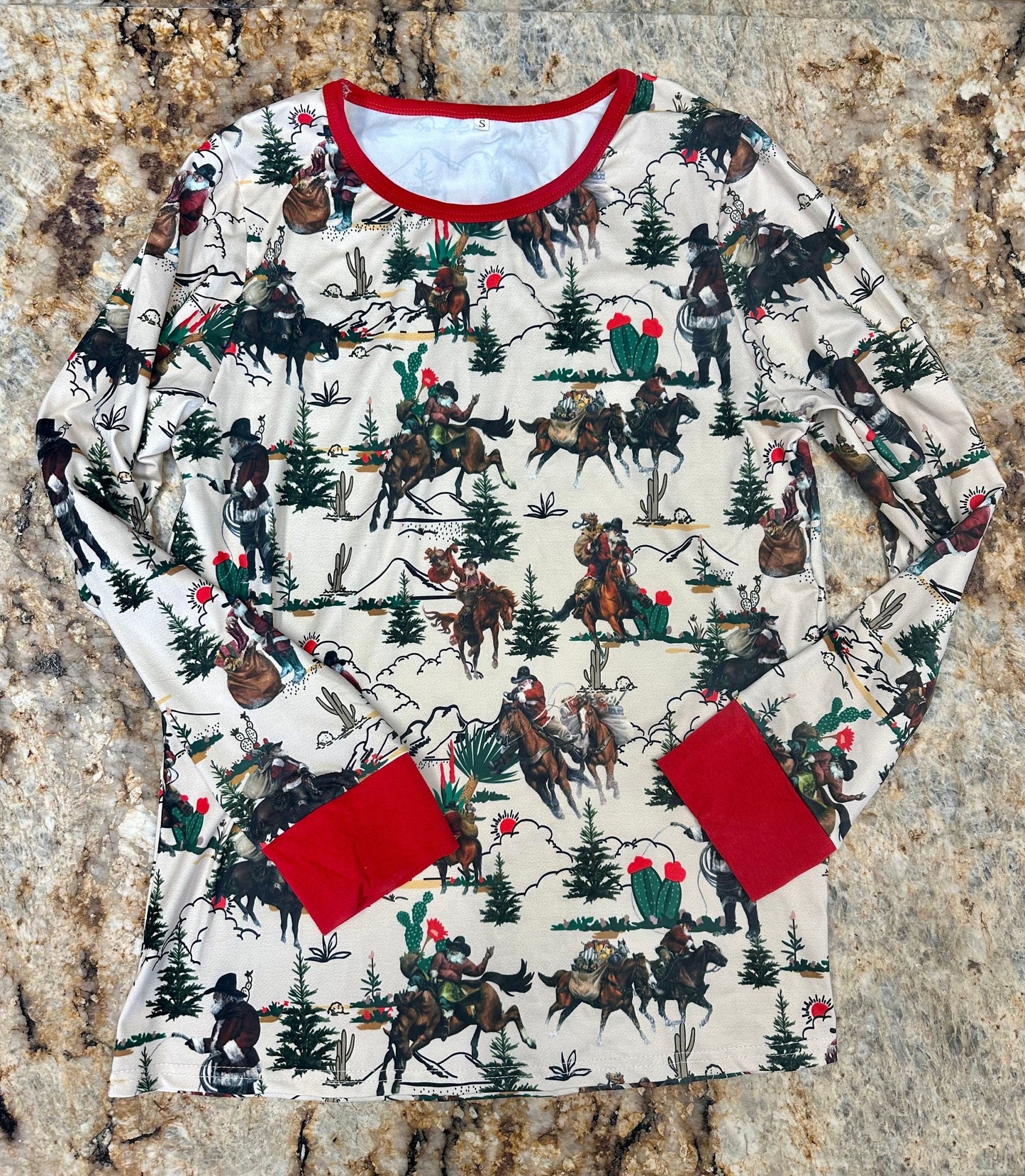 Cowboy Santa Christmas Pajamas: Western Family Matching Sleepwear