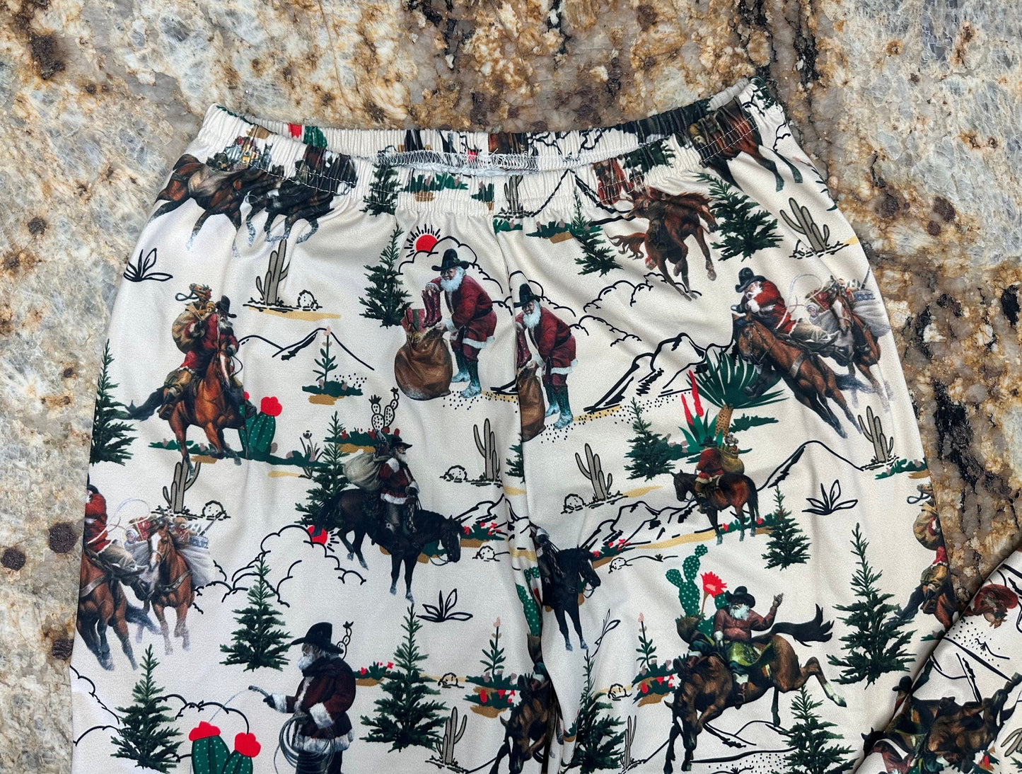 Cowboy Santa Christmas Pajamas: Western Family Matching Sleepwear