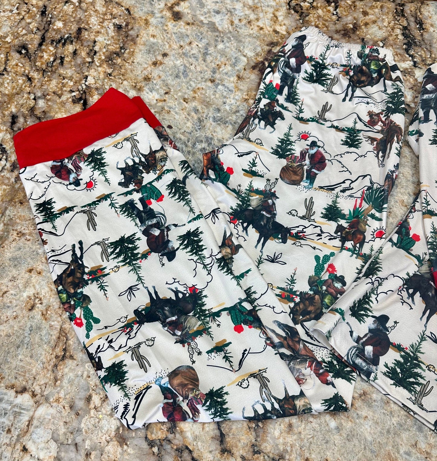 Cowboy Santa Christmas Pajamas: Western Family Matching Sleepwear