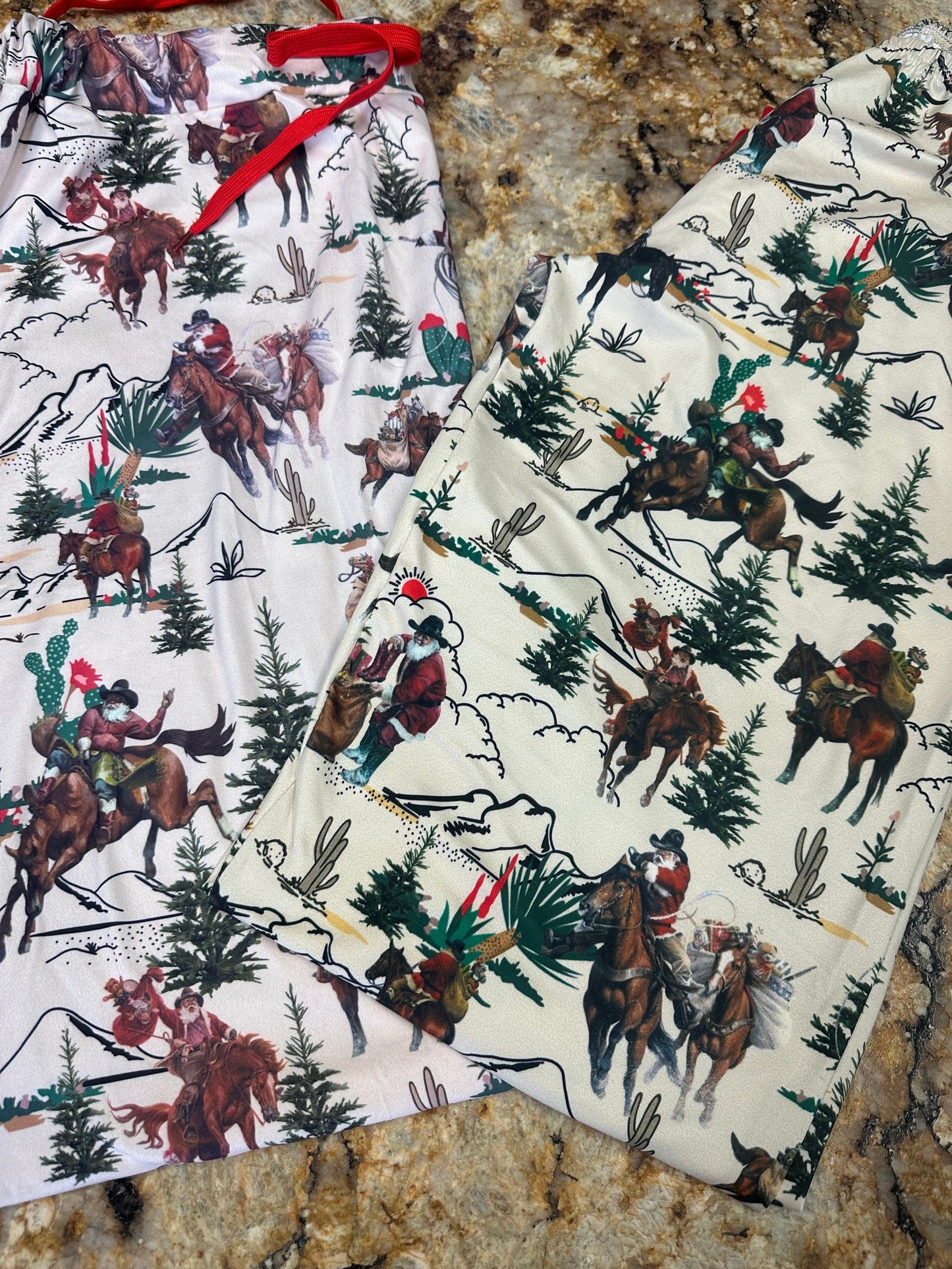 Cowboy Santa Christmas Pajamas: Western Family Matching Sleepwear