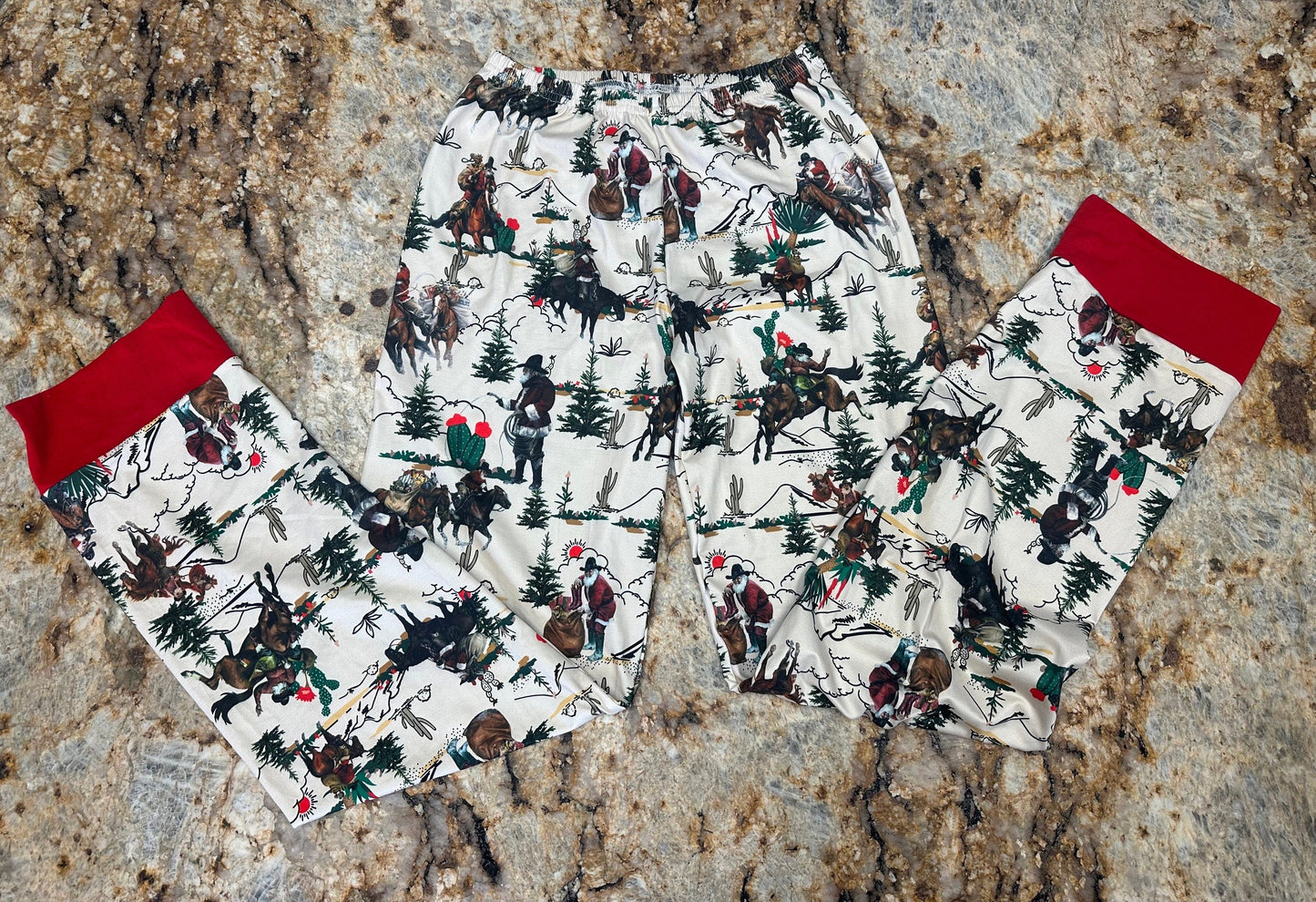 Cowboy Santa Christmas Pajamas: Western Family Matching Sleepwear