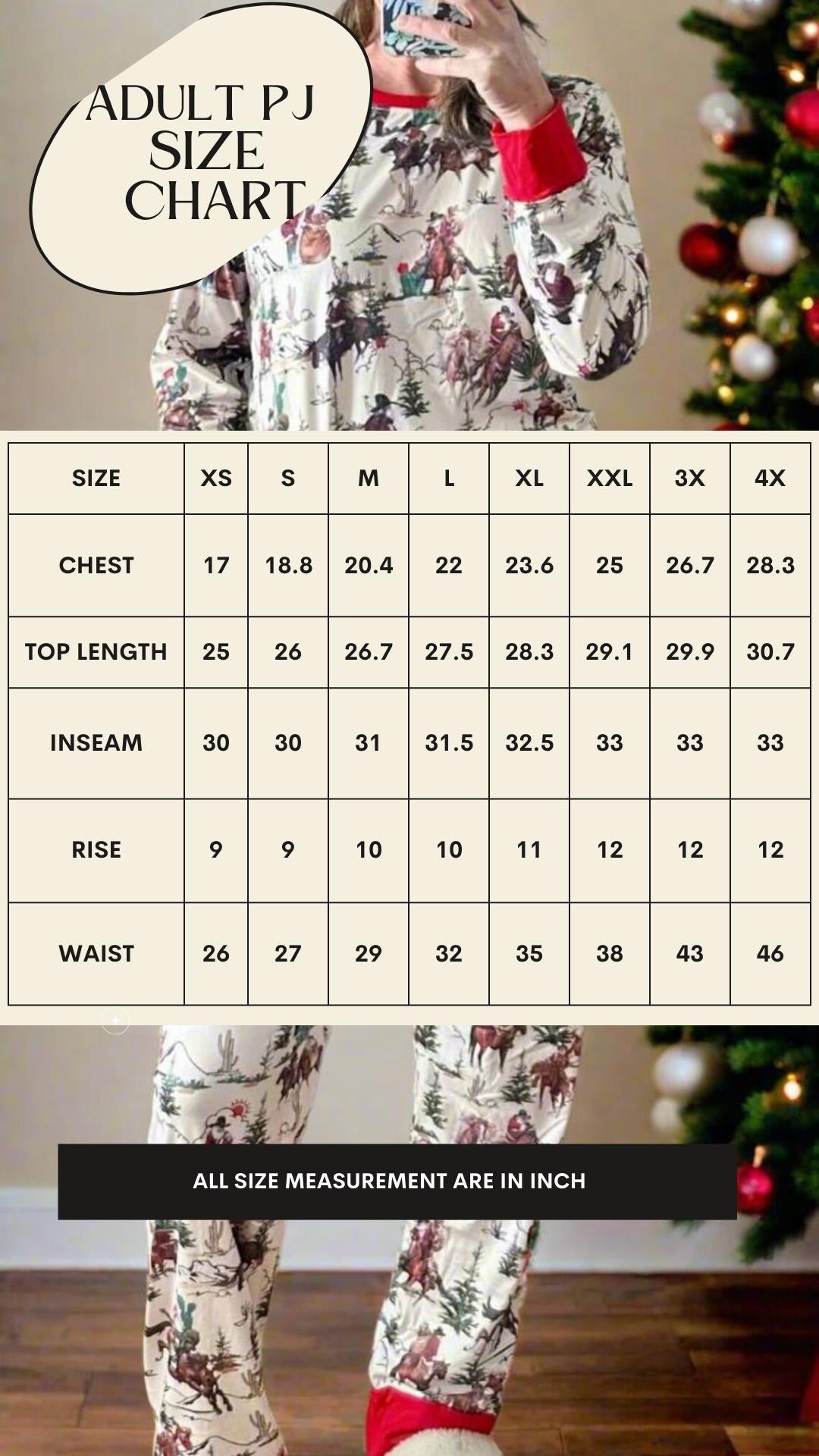 Christmas Horse Pajamas – Matching Family Holiday PJs | Festive Horse Lover Sleepwear