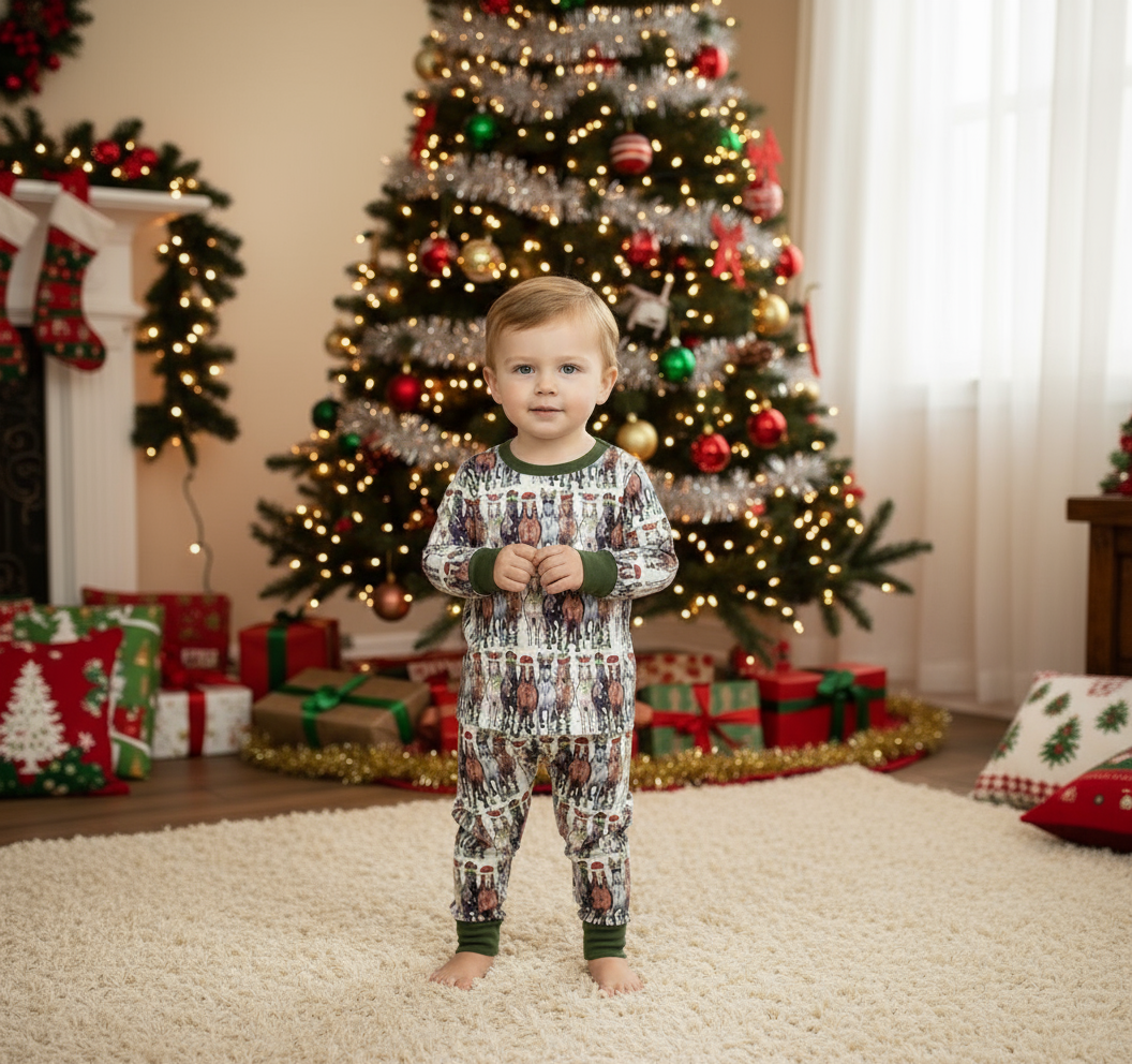Christmas Horse Pajamas – Matching Family Holiday PJs | Festive Horse Lover Sleepwear