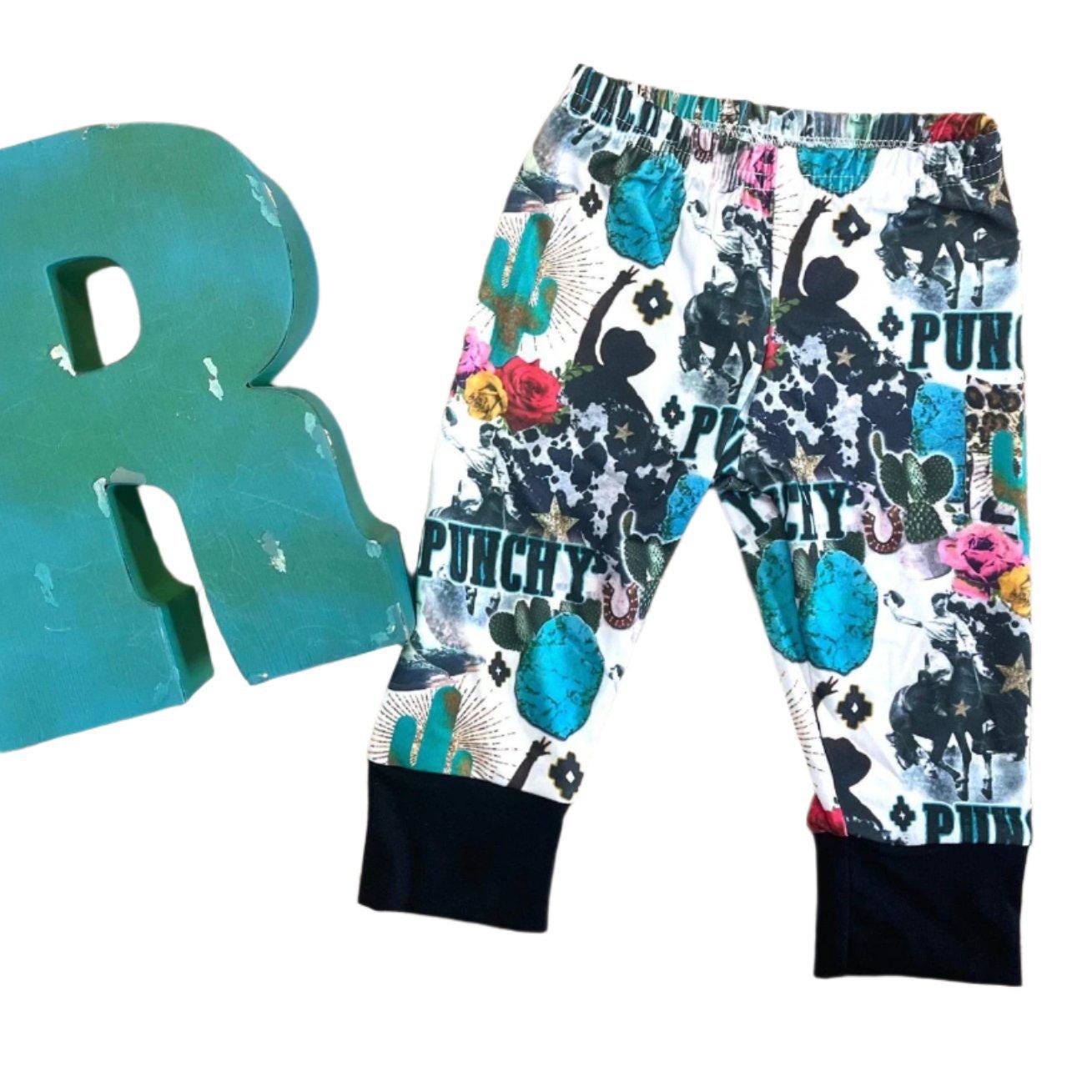 Punchy Cowgirl Set | Girls Western Hoodie & Joggers | Retro Rodeo Outfit