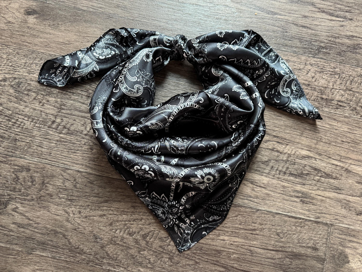 100% Silk Wild Rag Classic Paisley Red Brown Pink Black Purple Blue by Double B Wild Rags