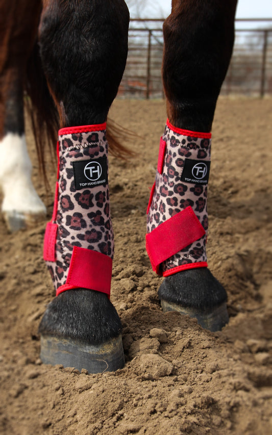 Cheetah Red Sport Boots