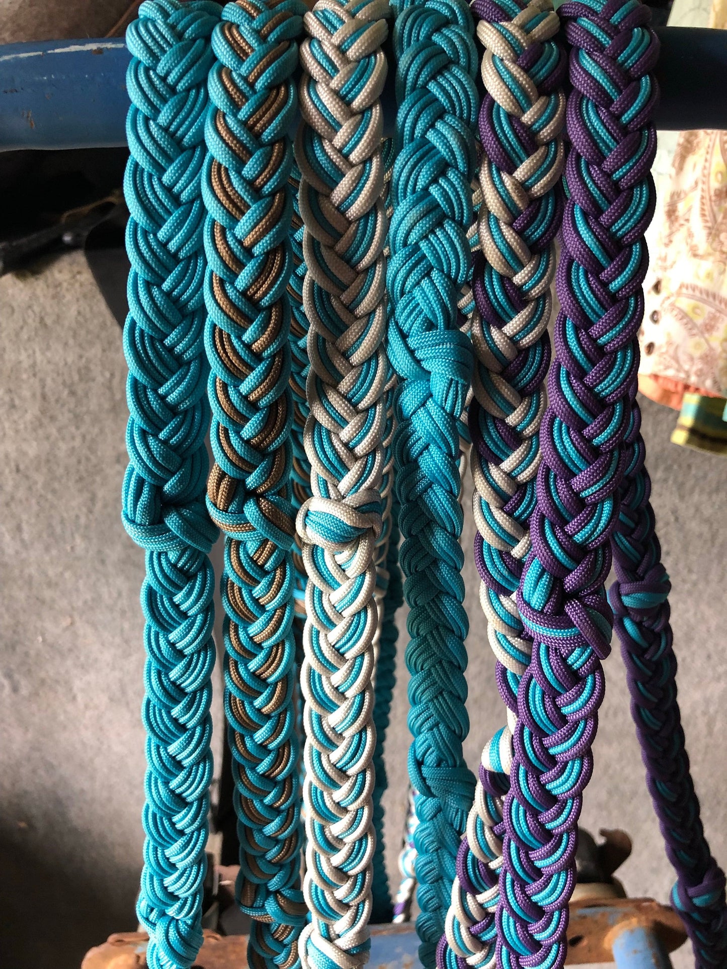 Braided Nylon Reins w/ Knots