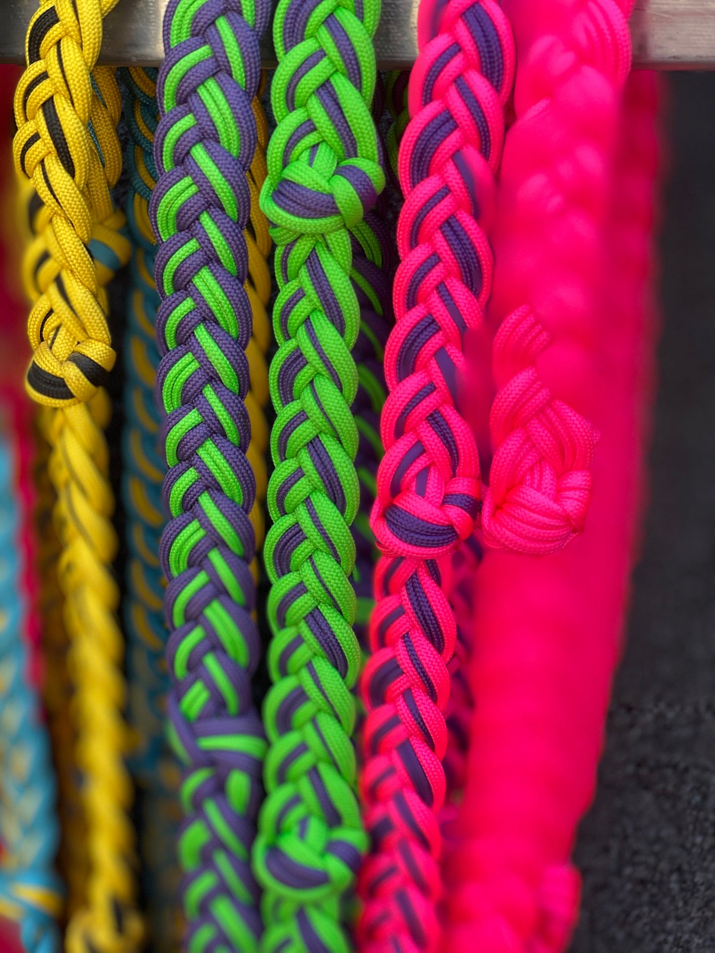 Braided Nylon Reins w/ Knots