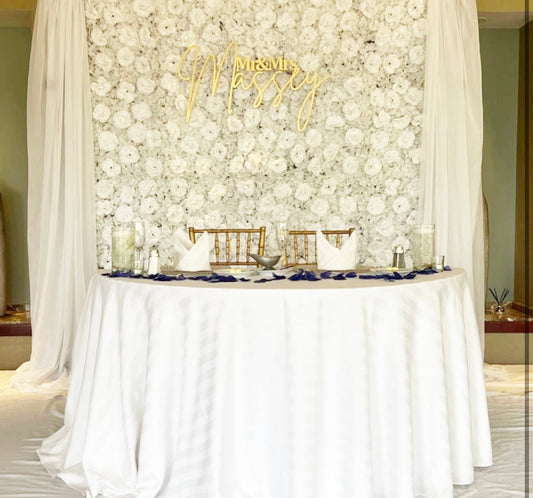 Mr & Mrs Last Name Sign