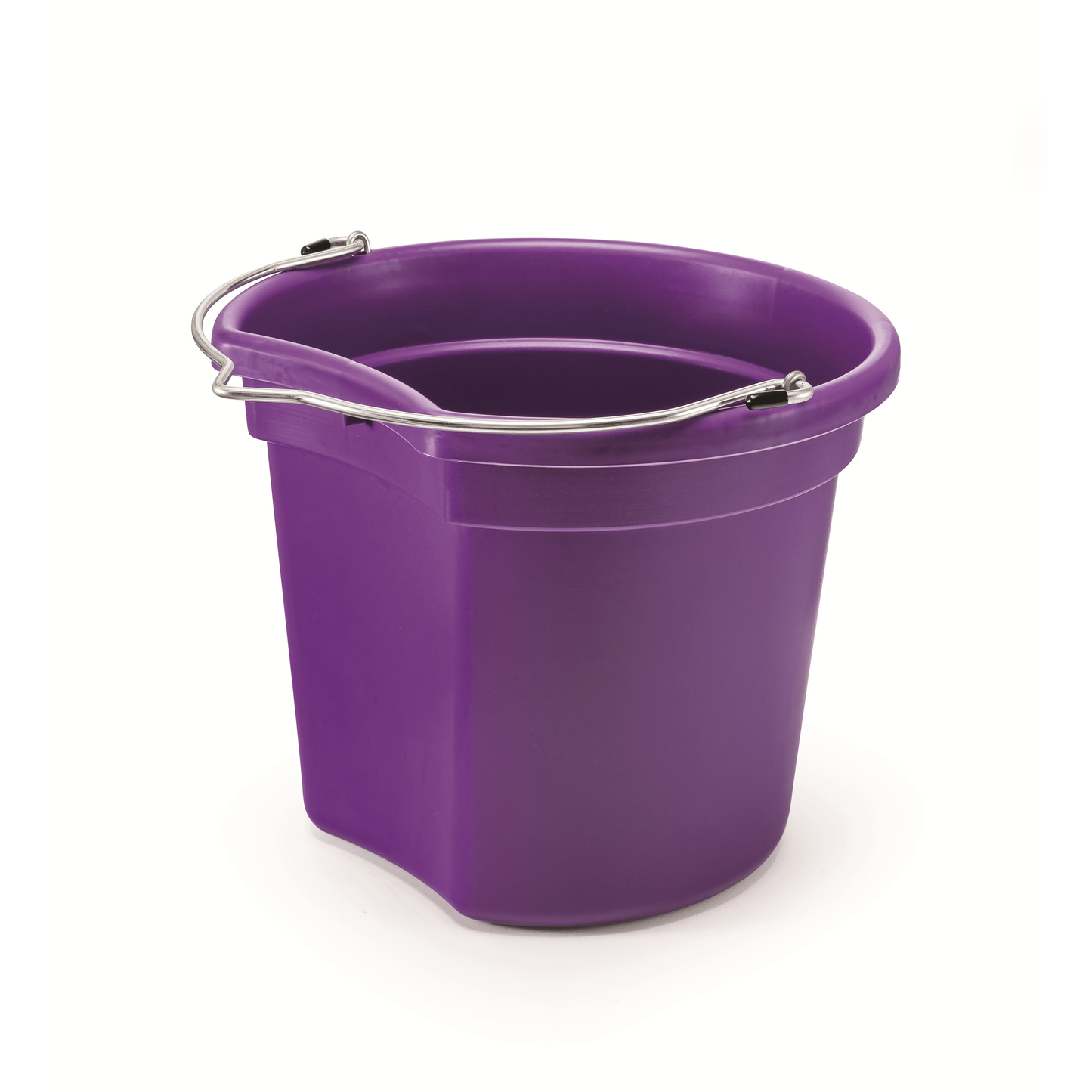 KD-120E 18 Qt. Flat Back Silver Line Bucket