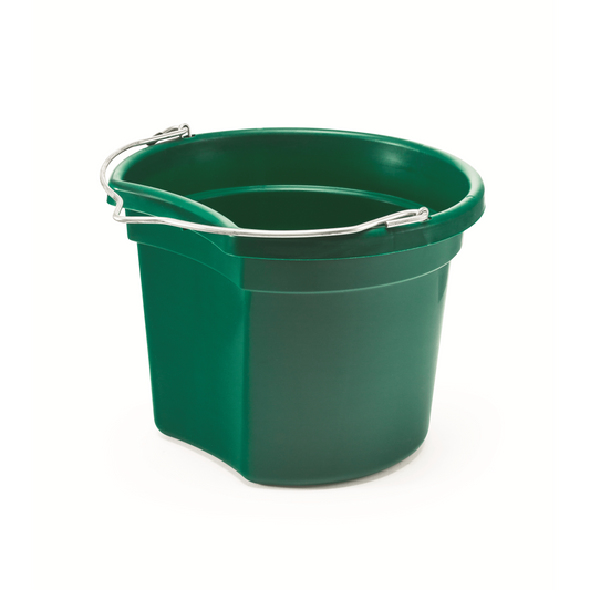 KD-154 8 Qt. Flat Back Silver Line Bucket