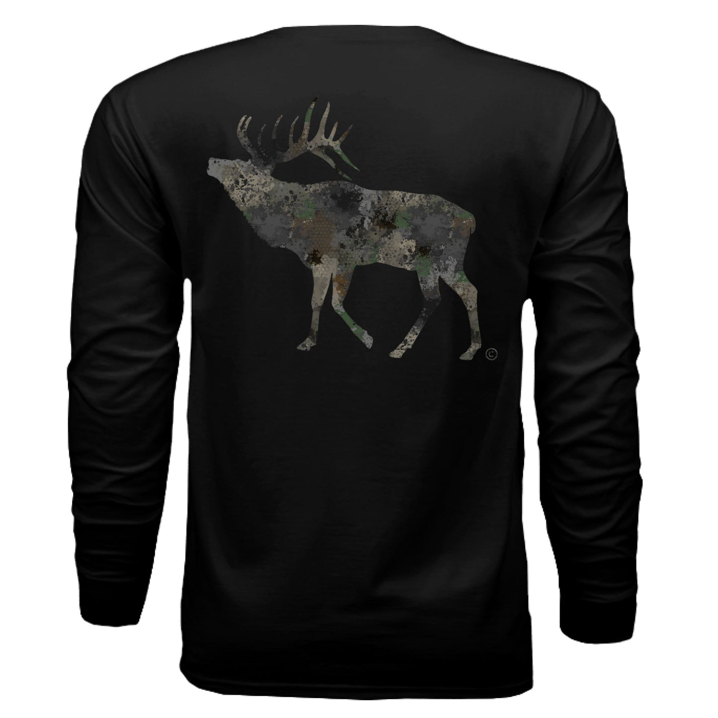 Timber Splash Burst Camo Elk Long Sleeve T-Shirt