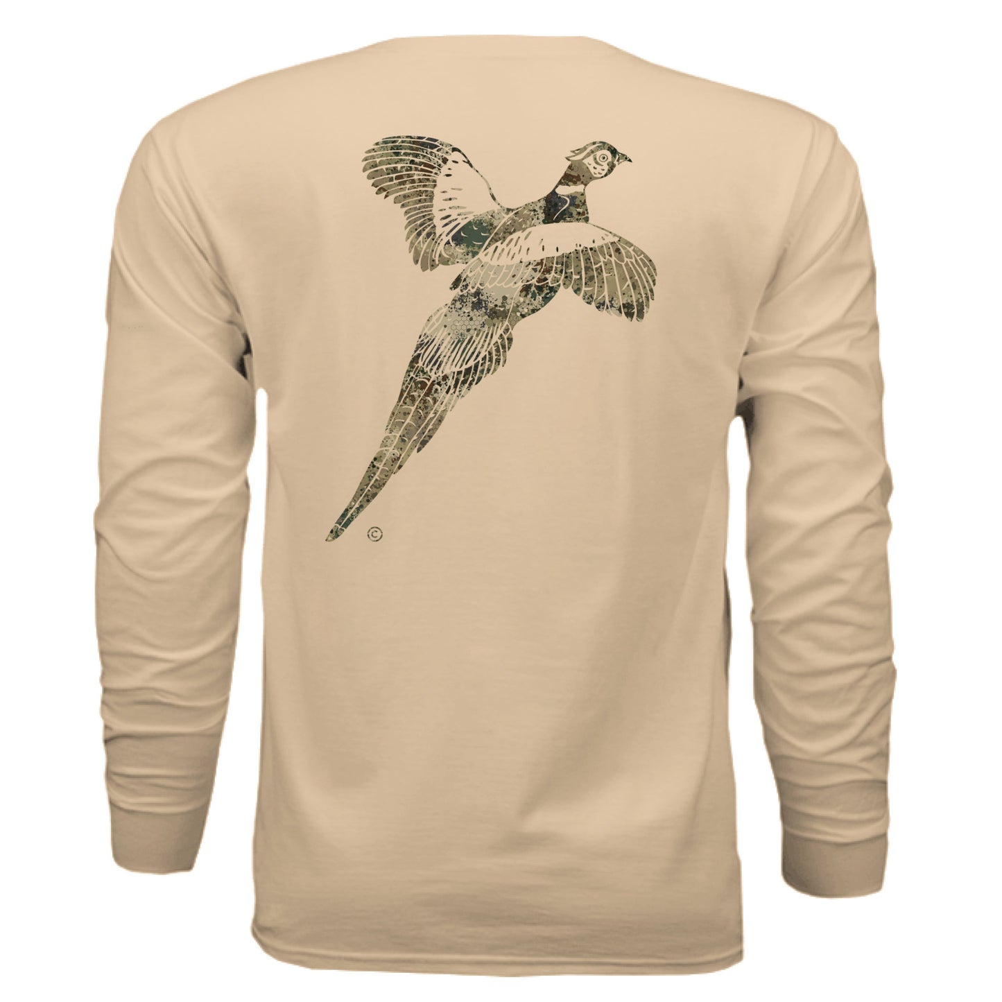Upland Splash Burst Camo Pheasant Long Sleeve T-Shirt