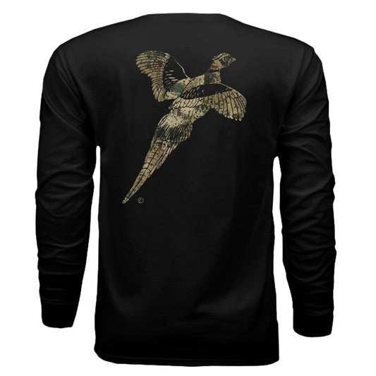 Upland Splash Burst Camo Pheasant Long Sleeve T-Shirt