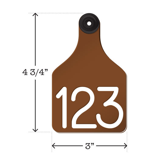 RITCHEY DUAL COLOR LARGE COW EARTAG BAG OF 25